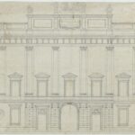 1. Milano, Palazzo Regio Ducale, prospetto del settore centrale, 1772
