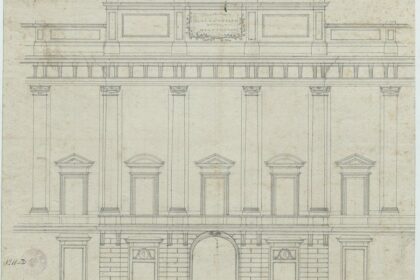 1. Milano, Palazzo Regio Ducale, prospetto del settore centrale, 1772